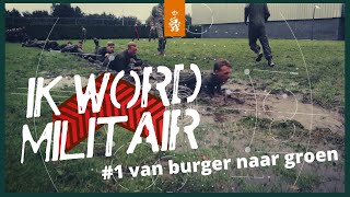 💪 Van BURGER naar GROEN het begin van de AMO  IK WORD MILITAIR  1 [upl. by Ardnoyek630]