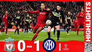 Highlights Liverpool 01 Inter Milan  Reds progress despite defeat at Anfield [upl. by Nauqed]