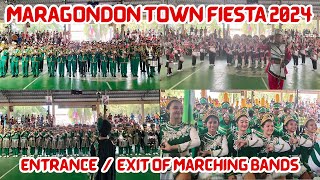 Maragondon Cavite Town Fiesta 2024  Entrance and Exit of Marching Bands [upl. by Kutzenco]