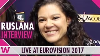 Ruslana Ukraine 2004 interview  Eurovision 2017  wiwibloggs [upl. by Concordia]