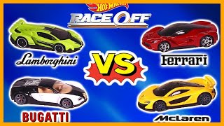 LAMBORGHINI vs BUGATTI vs FERRARI vs MCLAREN  RACE [upl. by Ilario]