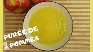 PURÉE de fruit pour BÉBÉ  Purée de POMMES [upl. by Ailisec]