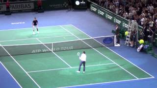 Zlatan Ibrahimovic plays tennis with Novak Djokovic HD [upl. by Morice353]