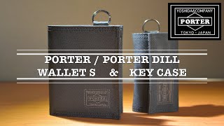 【吉田カバンPORTER DILL】２年使ったポーターのキーケースが良かったので財布を買ってみた！ [upl. by Ramin962]