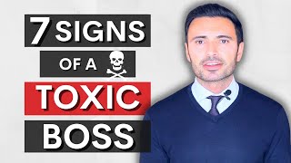 How To Spot A Toxic Boss  Signs Of A Bad Manager [upl. by Abdella193]