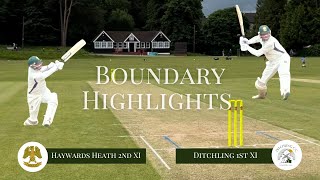 Boundaries HHCC 2nd XI v Ditchling 1st XI 29062024 [upl. by Ykroc]