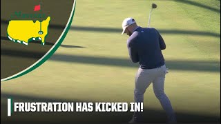 Tyrrell Hatton misses birdie putt tosses ball into the water 👀  2024 Masters [upl. by Bithia727]