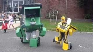 Bumblebee and Bulkhead transformer costumes [upl. by Pitzer]