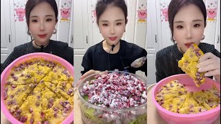 ASMR POMEGRANATE and ICE EATINGSOUNDS EATINGSHOW [upl. by Acinom]