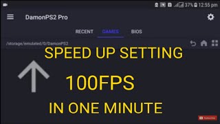 DAMON PS2 PRO EMULATER SPEED UP SETTING 100FPS [upl. by Suzie]