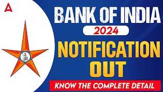 Bank of India Notification 2024 Out  Bank of India Specialist Officer Notification 2024 [upl. by Khalsa865]