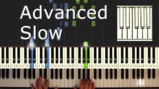 Yiruma  River Flows In You  SLOW  Piano Tutorial Easy  How to Play synthesia [upl. by Ruhtracam]