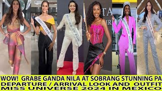 ITO NA PART 2 MISS UNIVERSE 2024 CANDIDATES DEPARTUREARRIVAL LOOK AND OUTFIT [upl. by Aicele12]