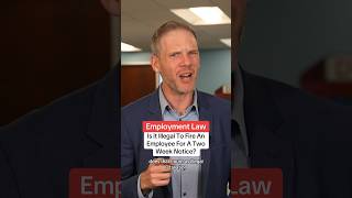 Employment Law Fired After Putting In A Two Week Notice workersrights californialaw [upl. by Adnavoj]