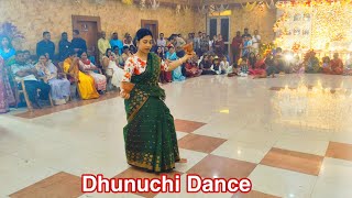 Dhunuchi Dance 2024Dhunuchi DanceSraboniSayoni Dhunuchi DanceViral videosSmruti Tv [upl. by Vyner]