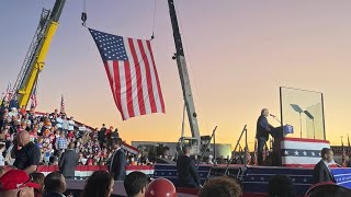 President Trumps entrance for his rally  the Arnold Palmer Airport in Latrobe PA 101924 [upl. by Paul]