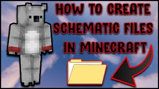 How To Create a Schematic In Minecraft [upl. by Debo]