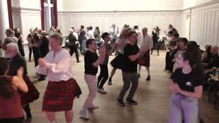 Canadian Barn Dance  Scottish Ceilidh Dancing in Edinburgh with HotScotch Ceilidh Band [upl. by Ahsienal]