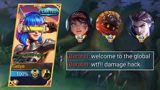 TOP GLOBAL BEATRIX 999 ONE SHOT BUILD TO DESTROY BARATS🔥 [upl. by Araj]