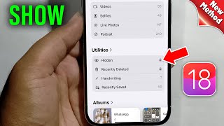 How To Find Hidden Photos on iPhone iOS 18 [upl. by Theola]