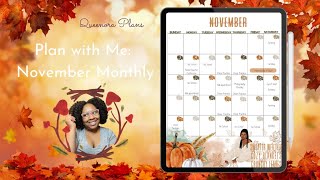 Digital Planning  Kids November monthly calendar [upl. by Ennoval]