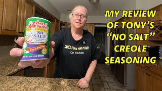 My Review of Tony Chachere’s “No Salt” Creole Seasoning  I Tried It On Several Things  Let’s Go [upl. by Litton]