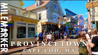 4K Commercial Street Cape Cod Provincetown MA 4K City Scenic Walk with Binaural 🎧 [upl. by Carnahan]