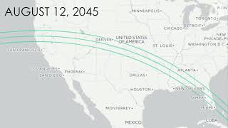 The next 100 years of total solar eclipses in the US [upl. by Guyon95]