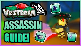 Vesteria  NEW Assassin Guide Overview StatsSkills and Equipment [upl. by Caine520]