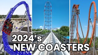 Ranking our Most Anticipated New for 2024 Roller Coasters Around the World [upl. by Auop221]