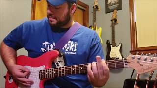 Blink 182  Adams Song Guitar Cover with Fender Subsonic [upl. by Trilly]