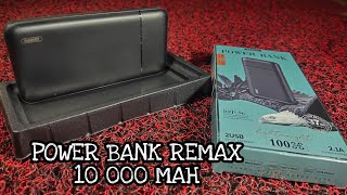 UNBOXING POWER BANK REMAX 10000 MAH [upl. by Redmund]