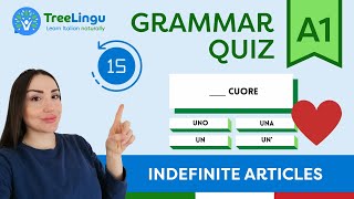 Italian Grammar Quiz A1  Indefinite Articles pt3 🇮🇹  Learn Italian naturally [upl. by Peih944]