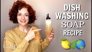 DIY Natural Dishwashing Soap Recipe Demo  Nontoxic Safe ChemicalFree Liquid Dish Soap [upl. by Xyla]