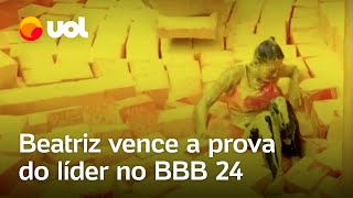 BBB 24 Davi desiste e Beatriz é a 12ª Líder após 15h de disputa [upl. by Drye835]