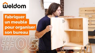 Weldom  Comment fabriquer un meuble pour organiser son bureau pour le télétravail [upl. by Nner]