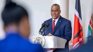 LISTEN TO HAITI PM DR GARRY CONILLES REMARKS DURING THE KENYAHAITI MEDIA BRIEFING STATEHOUSE [upl. by Meihar]