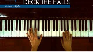 DECK THE HALLStutorial pianopartitura [upl. by Amil]