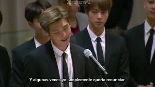 Sub español 180924 Discurso de BTS en sede de ONU [upl. by Gnel730]