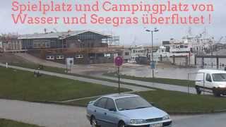 Harlesiel Campingplatz nach der Sturmflut quotXaverquot 7Dez2013Nordsee [upl. by Adliwa]