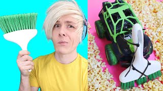 Robby tries 75 IMPOSSIBLE Lifehacks amp Crafts by 5 minute crafts that FAILED HUGE Compilation 10 [upl. by Nary]