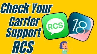 How to check if your carrier has enabled RCS support in iOS 18 RCS on iPhone [upl. by Otanutrof]