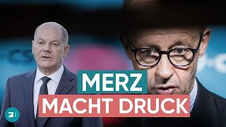 Merz nennt Scholz quotverantwortungslosquot und spricht über Lindners Zukunft [upl. by Hanschen]