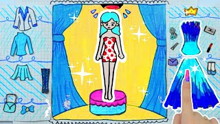 paper diy  DIY Paper Doll Dress Up amp Craft [upl. by Meldon]