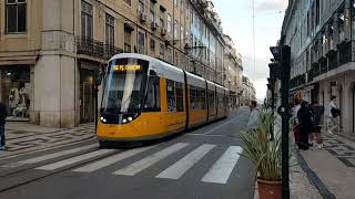 Lisbon Trams 607 arriving on Line 15E Lisbon on 140524 [upl. by Garibull616]