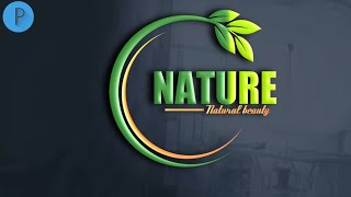 How To Make a natural logo on pixellab [upl. by Suedaht]