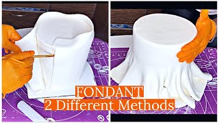 2 Methods to Achieve Neat Fondant Cake [upl. by Lemuela579]