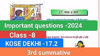 KOSE DEKHI 172MathClass 83rd SUMMATIVE Important questionsMath [upl. by Ayiak]