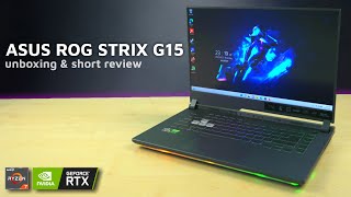 Asus ROG Strix G15 2022 Review  Unboxing and benchmarks [upl. by Emolas]