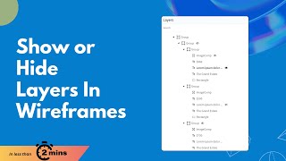 Show and Hide Layers in Wireframes [upl. by Misti799]